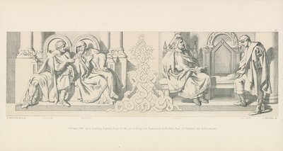 विलियम, इंग्लैंड पर आक्रमण करने पर तुला; फ्रांस के फिलिप I की सहायता के लिए भीख मांगता है, और फ्लैंडर्स के बाल्डविन अर्ल अपने ससुर के लिए द्वारा डेनियल मैक्लिज़