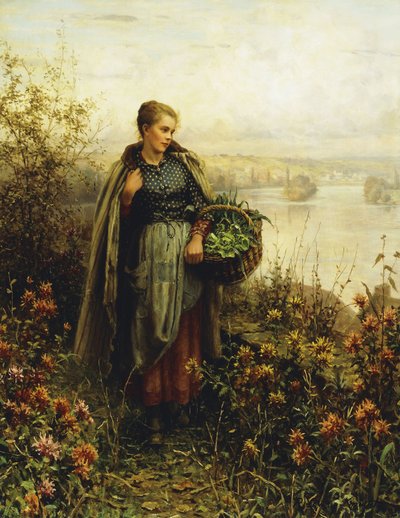 मॉर्निंग चिल, द्वारा Daniel Ridgway Knight