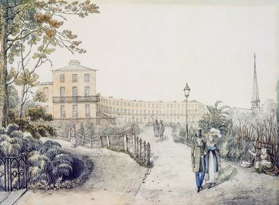 द क्रिसेंट, चेल्टनहैम, 1821 द्वारा डैनियल थॉमस एगर्टन