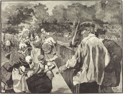 जार्डिन डेस प्लांट्स में, 1889। द्वारा डैनियल Urrabieta Vierge