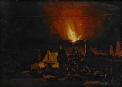 रात की आग, 1660 द्वारा डेनियल वोसमेयर