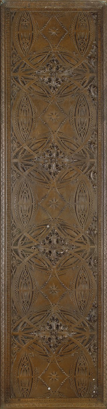 शास्त्रीय फॉलेट बॉर्डर, c.1893 (कांस्य-प्लेटेड गढ़ा-लोहा) के साथ शैलीबद्ध वनस्पति रूपांकनों की विशेषता द्वारा डंकमार और सुलिवन लुई एडलेर