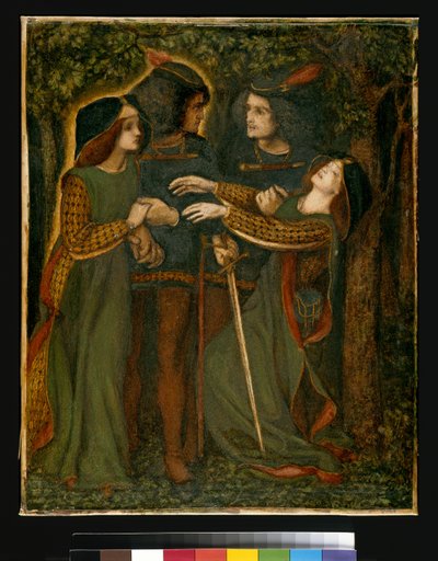 वे अपने आप को कैसे समझते हैं, c.185060 (gouache) (63160 भी देखें) द्वारा डांटे गेब्रियल चार्ल्स रोसेटी