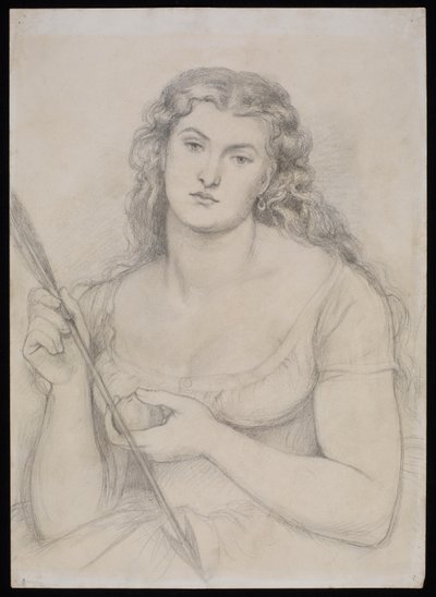 "वीनस वर्टिकोर्डिया" के लिए अध्ययन, c.1863-64 द्वारा डांटे गेब्रियल चार्ल्स रोसेटी