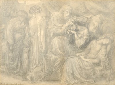 द डेथ ऑफ़ लेडी मैकबेथ, c.1875 द्वारा डांटे गेब्रियल चार्ल्स रोसेटी