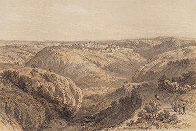 दक्षिण से यरूशलेम (रंग लिथो) द्वारा डेविड (बाद में) रॉबर्ट्स