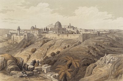 यरुशलम, शुद्धिकरण का चर्च (रंग लिथो) द्वारा डेविड (बाद में) रॉबर्ट्स
