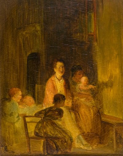 दीवार पर खरगोश, c.1815 (कैनवास पर तेल) द्वारा डेविड (प्रेट्र) विल्की