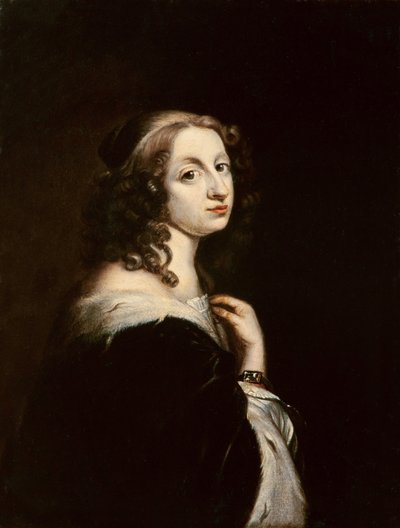 क्रिस्टीना, स्वीडन की रानी, c.1650 (तांबे पर तेल) द्वारा डेविड बेक