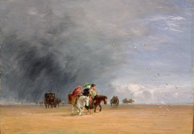 1848 में रेत को पार करना द्वारा डेविड कॉक्स