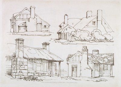 1816 के लिए लैंडस्केप पर प्रगतिशील पाठ से प्लेट 3, 1816 (सॉफ्ट ग्राउंड ईचिंग) द्वारा डेविड कॉक्स