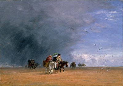 रेत को पार करना, 1848। द्वारा डेविड कॉक्स बड़े