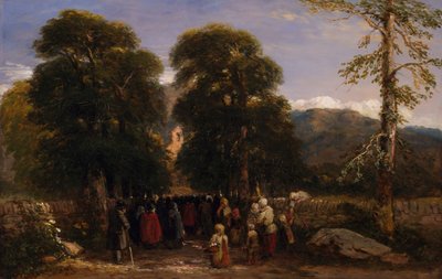 वेल्श अंतिम संस्कार, 1848। द्वारा डेविड कॉक्स बड़े