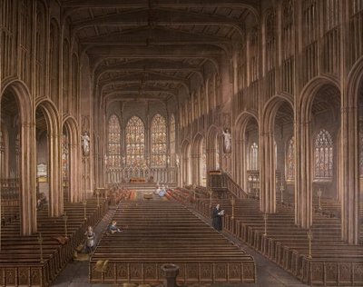 इंटीरियर ऑफ सेंट माइकल्स चर्च, कॉवेंट्री, 1862 द्वारा डेविड जी