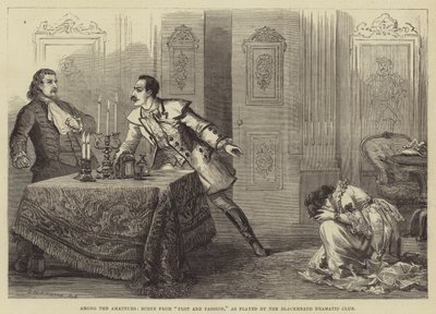 एमेच्योर, प्लॉट और पैशन से दृश्य, जैसा कि ब्लैकहैथ ड्रामाटिक क्लब द्वारा खेला जाता है द्वारा डेविड हेनरी फ्रिस्टन
