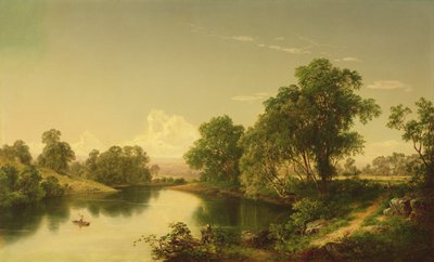 एसोपस क्रीक पर, उल्स्टर काउंटी, एनवाई, 1859 द्वारा डेविड जॉनसन