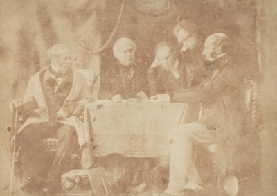 सर डेविड ब्रूस्टर, अर्ल मोंटीथ, डॉ. वेल्श और दो अन्य, 1843-47। निर्माता: डेविड ऑक्टेवियस हिल, रॉबर्ट एडमसन, हिल और एडमसन। द्वारा हिल और एडमसन