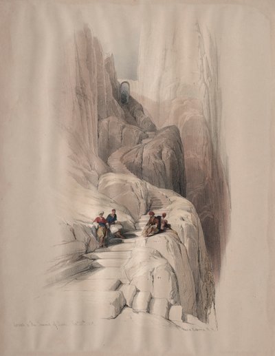 सिनाई के शिखर सम्मेलन के लिए, 1839। द्वारा डेविड रॉबर्ट्स