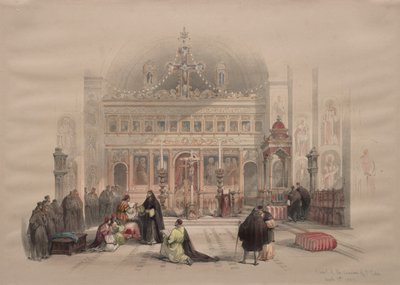 चैपल ऑफ द कॉन्वेंट ऑफ सेंट सबा, 1839। द्वारा डेविड रॉबर्ट्स
