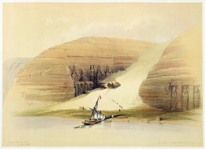 अबू सिंबल, नूबिया, मिस्र का उत्खनन मंदिर, c1845 द्वारा डेविड रॉबर्ट्स