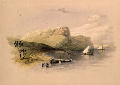"मिस्र और नूबिया" से इब्रिम, नूबिया का किला, Vol.1 (लिथो) द्वारा डेविड रॉबर्ट्स