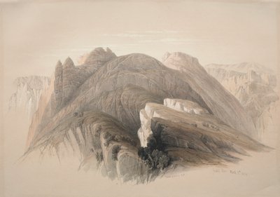 गेबिल होर। माउंट होर, क्लिफ़्स एनसर्कलिंग पेट्रा से, 1839। द्वारा डेविड रॉबर्ट्स