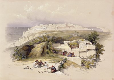 जाफ़ा, मार्च 26, 1839, लुई होघे (1806-85) पब द्वारा उत्कीर्ण &39;द होली लैंड&39; के खंड II से प्लेट 62। 1843 द्वारा डेविड रॉबर्ट्स