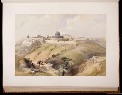 जेरूसलम, 9 अप्रैल 1839, लुई हागे, 1843 द्वारा उत्कीर्ण द्वारा डेविड रॉबर्ट्स