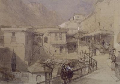 माउंट सिनाई (कागज पर जल रंग) द्वारा डेविड रॉबर्ट्स