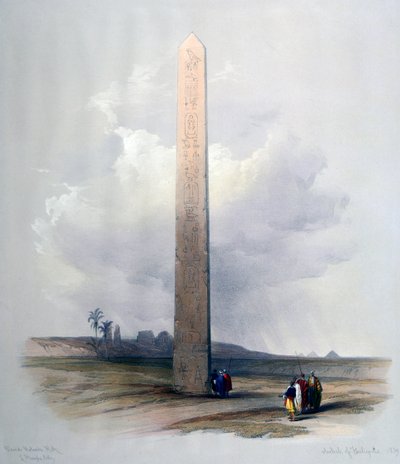 हेलियोपोलिस का ओबिलिस्क, 1839। द्वारा डेविड रॉबर्ट्स