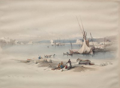 पोर्ट ऑफ टायर, 1839। द्वारा डेविड रॉबर्ट्स
