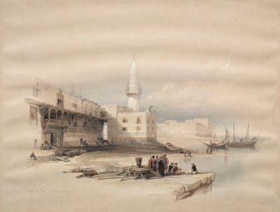 स्वेज में क्वे, 1839। द्वारा डेविड रॉबर्ट्स