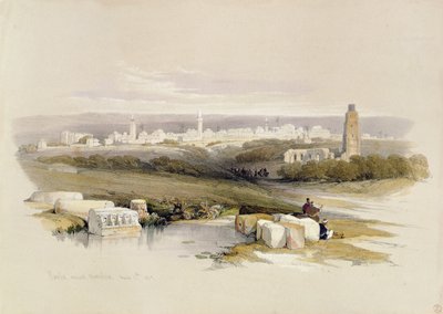 लुई हागे (1806-85), 1839 द्वारा उत्कीर्ण &39;द होली लैंड&39; से रमाला द्वारा डेविड रॉबर्ट्स