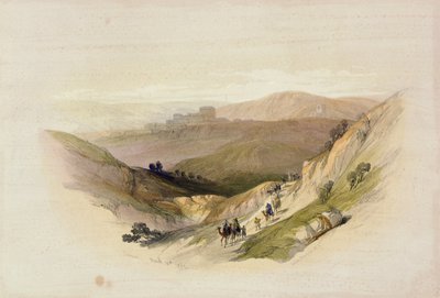 सेमुआ के खंडहर, &39;द होली लैंड&39; के खंड 1 से 16 मार्च 1839; लंदन में 1842 में प्रकाशित लुई हेघे (1806-85) द्वारा उत्कीर्ण द्वारा डेविड रॉबर्ट्स