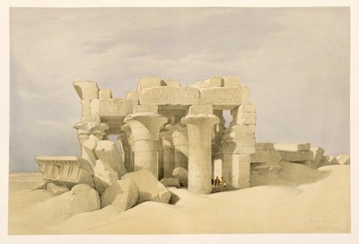 कोम ओम्बो में सोबेक और हारोरिस का मंदिर, &39;मिस्र और नूबिया&39;, खंड 2 से द्वारा David Roberts