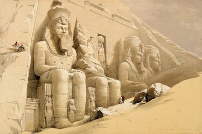 अबू सिंबल का महान मंदिर, नूबिया, मिस्र, c1845 द्वारा डेविड रॉबर्ट्स