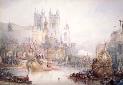 वेस्टमिंस्टर में लॉर्ड मेयर का शो, 1830 द्वारा डेविड रॉबर्ट्स