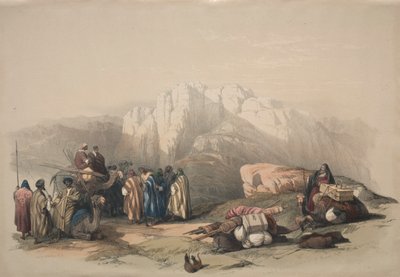 आरोन का मकबरा, माउंट होरेब का शिखर सम्मेलन, 1839। द्वारा डेविड रॉबर्ट्स