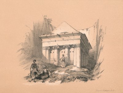 जकर्याह का मकबरा, 1855 द्वारा डेविड रॉबर्ट्स