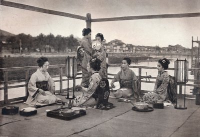 एक जापानी भोजन, c1903 द्वारा डेविड स्टीवेन्सन एंड कंपनी