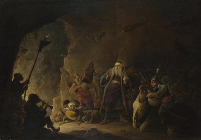 द रिच मैन को नर्क में ले जाया जा रहा है, सी। 1647-1648 द्वारा डेविड टेनियर्स द यंगर