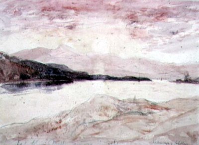 Loch Aline, Argyllshire: उत्तर से द्वीप के साथ देखें द्वारा डेविड यंग कैमरून