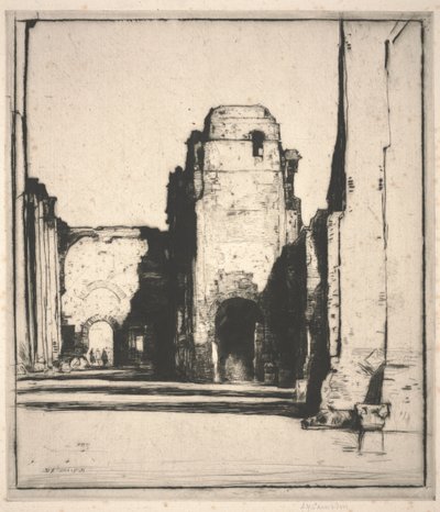 Tepidarium (drypoint) द्वारा डेविड यंग कैमरून