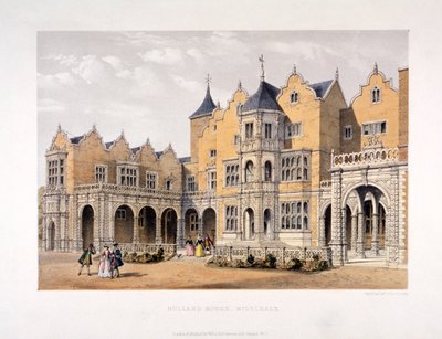 हॉलैंड हाउस, केंसिंग्टन, लंदन, c1850 द्वारा दिन और बेटा