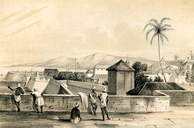 गोवा, ऊपरी पर्दे से, भारत, 1847। द्वारा डीन और सह