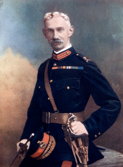 मेजर-जनरल जी बार्टन, 6 वीं इन्फैंट्री ब्रिगेड, 1902 की कमान संभाल रहे हैं द्वारा डेबेनहम और स्मिथ