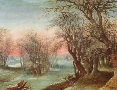 शीतकालीन लैंडस्केप, 1610 द्वारा डेनिस वैन अल्सलूट