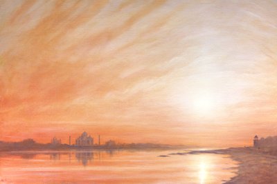 ताजमहल और सूर्यास्त द्वारा Derek Hare