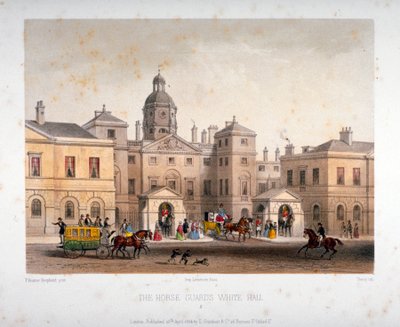 हॉर्स गार्ड्स, वेस्टमिंस्टर, लंदन, 1854। द्वारा Deroy
