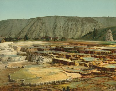 हाइमन टेरेस, येलोस्टोन नेशनल पार्क, c.1902 (फोटोक्रोम) द्वारा Detroit Photographic Co.